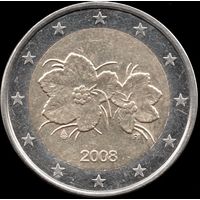 Финляндия 2 евро 2008 г. КМ#130 (27-4)