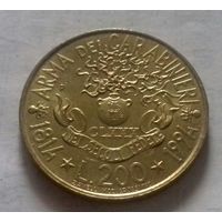 200 лир, Италия 1994 г., 180 лет чему-то там