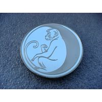 3 рубля РФ Россия 2004 год Лунный календарь Год обезьяны серебро 999 Пруф