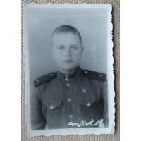 Фото солдата. 1950 г. 5.5х9 см.