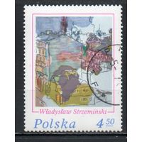 "Лодзинский пейзаж" по картине В. Стжеминьского Польша 1975 год серия из 1 марки