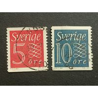Швеция 1957. Цифры. Полная серия