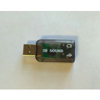Внешняя USB звуковая карта 3D SOUND