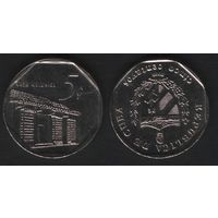 Куба km575.2 5 центаво 2009 год (тип2) арабск.цифры (f