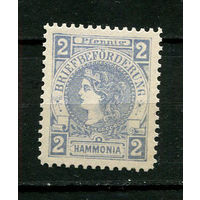 Германия - Гамбург (Hammonia) - Местные марки - 1887 - Дама с короной 2Pf - [Mi.5] - 1 марка. Чистая без клея.  (Лот 102CJ)