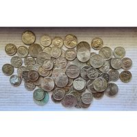 Сборный лот монет США. 1,5,10 центов