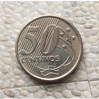 50 сентаво 1998 года Бразилия. Шикарная монета!