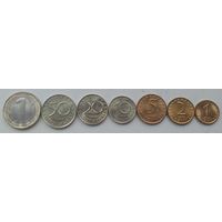 Болгария 7 монет 1999-2002 года.UNC