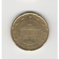 20 евроцентов Германия 2003 D Лот 7448