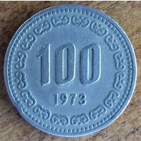 Южная Корея 100 вон  1973