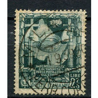 Королевство Италия - 1938 - Железная корона 2,75L - [Mi.612] - 1 марка. Гашеная.  (Лот 85AO)