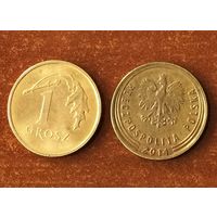 Польша, 1 грош 2014 (новый тип)