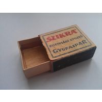 Спичечный коробок ВЕНГРИЯ (начало 1950 годов, из деревянного шпона))