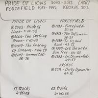 CD MP3 дискография PRIDE OF LIONS, FORCEFIED - 2 CD