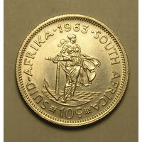 Южная Африка 10 Центов 1963 Серебро