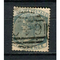 Британские колонии - Ямайка - 1885 - Королева Виктория 2P - [Mi.21] - 1 марка. Гашеная.  (LOT EP23)-T10P17