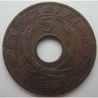 Британская Восточная Африка 5 центов 1936 г. (g)