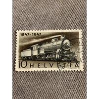 Швейцария 1947. 100 летие железной дороги. Полная серия