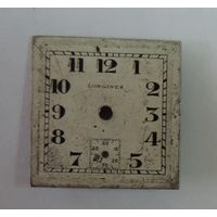 Циферблат на швейцарские часы "LONGINES". Размер 2.2-2.2 см.