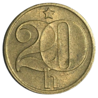 Чехословакия 20 геллеров, 1980