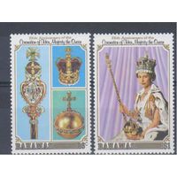 [761] Багамы 1978.Елизавета II.Юбилей коронации.Лошади.Униформа. СЕРИЯ + БЛОК. MNH