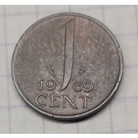 Нидерланды 1 цент 1969г. ( рыба) km180