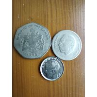 Гана 1 доллар 1998, Бельгия 1 франк 1991, Марокко 1 франк 1987  -30