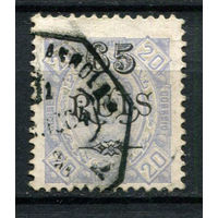 Португальские колонии - Ангола - 1902 - Надпечатка 65 REIS на 20R - [Mi.57] - 1 марка. Гашеная.  (Лот 77AN)