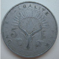 Джибути 5 франков 1991 г.