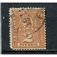 Германия - Берлин (B.) - Местные марки - 1894/1895 - Герб 2Pf - [Mi.54] - 1 марка. Гашеная.  (Лот 68Db)