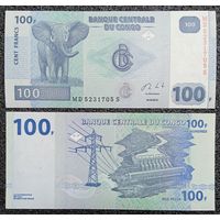 100 франков Конго 2013 г. UNC