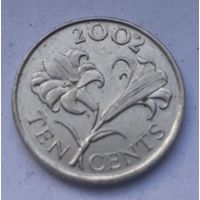Бермуды 10 центов, 2002 (1-5-62)