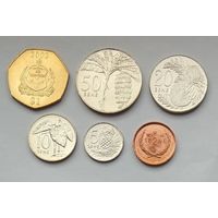 Самоа 2, 5, 10, 20, 50 сене, 1 тала 2000 - 2002 гг. Набор 6 монет
