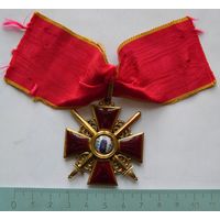Орден Св. Анны 2 ст. с мечами, бронза. Лента.