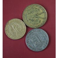 Западная Африка 3 монеты