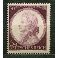 Моцарт. Германский Рейх. 1941. Полная серия 1 марка. Чистая