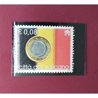Почтовая марка Ватикан "Монеты Евро"