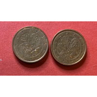Германия, 1 евроцент - 2012AJ