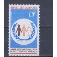 [668] Габон 1978. Международный год борьбы против апартеида. Одиночный выпуск. MNH