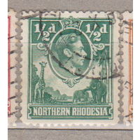 Британские колонии Британская Северная Родезия 1938 год Известные люди Король Георг VI лот 1