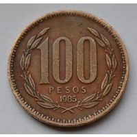 Чили 100 песо, 1985 г.