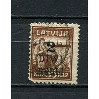 Латвия - 1920 - Надпечатка  2 DIWI RUBLI на 35Kap - [Mi.59] - 1 марка. Гашеная.  (LOT Dv29)