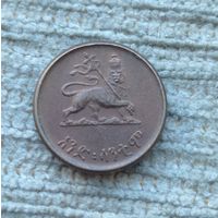 Werty71 Эфиопия 1 сантим 1936 цент 1944