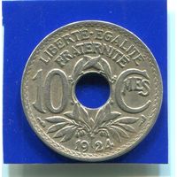 Франция 10 сантимов 1924