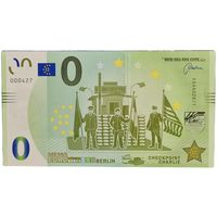 Банкнота 0 Евро сувенирная Berlin Charlie