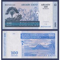 Мадагаскар, 100 ариари 2004 г., P-86b, UNC