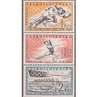 Чехословакия 1960 Спорт Олимпийские игры Рим Италия Серия 3 марки ** (СЛ2