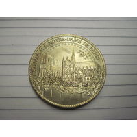 Настольная медаль, сувенирный жетон Нотр Дам де Пари с рубля!