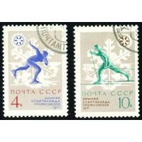 Зимняя спартакиада профсоюзов СССР 1970 год серия из 2-х марок