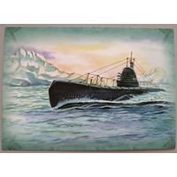 "Подводные лодки", набор из 5-ти открыток. 2018, матовые